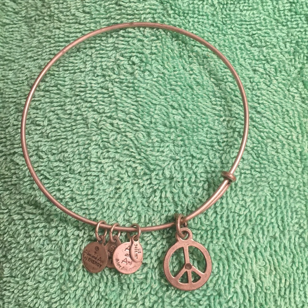 Alex & Ani peace sign bracelet Alex and Ani